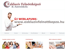 Tablet Screenshot of exkluzivautosiskola.hu